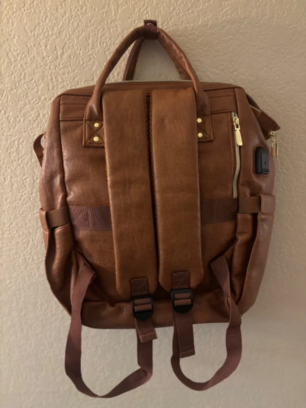 Lovevook Brown Leather Backpack - Discontinued Color